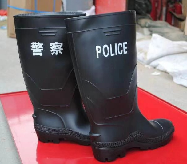 警用雨鞋,警察执勤雨鞋,高帮中桶雨鞋,交警专用雨鞋批发厂家